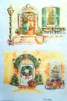 Рисовая бумага Decor,  "Новогодние окна и двери"  