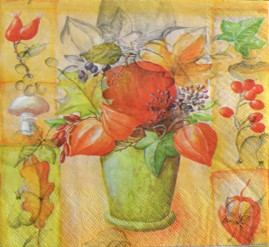салфетка для декупажа, трехслойная, бумажная, 33х33 см., 1/4 