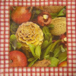 салфетка для декупажа, трехслойная, бумажная, 33х33 см., 1/4