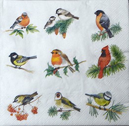 салфетка для декупажа, трехслойная, бумажная, 33х33 см., 1/4 