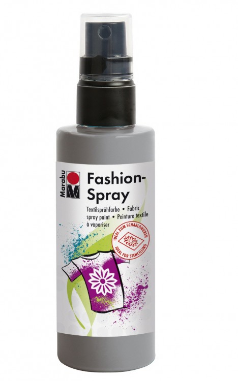 Краска-спрей Marabu по ткани и другим поверхностям  Fashion-Spray , цвет - серый  