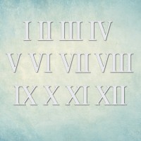 Молд "Цифры для циферблата, римские" (XS)