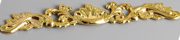 Металлический декоративный элемент "Рокарий", цвет золото