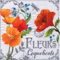 салфетка для декупажа, трехслойная, бумажная, 33 х 33 см., 1/4          