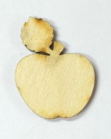 Декоративный элемент  "Яблоко с резным листочком"