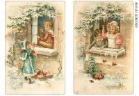 Рисовая бумага Decor,  "Дети у окошка"   