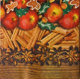 салфетка для декупажа, трехслойная, бумажная, 33х33 см., 1/4