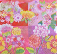 салфетка для декупажа, трехслойная, бумажная, 33х33 см., 1/4