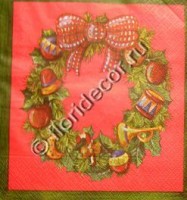 салфетка для декупажа, трехслойная, бумажная, 33х33 см., 1/4