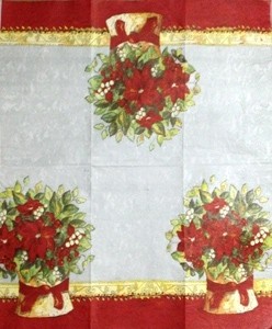 салфетка для декупажа  трехслойная, бумажная, 33х42 см., 1/2 (США)