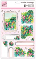 3-D карта для декупажа и скрапбукинга "Цветочный сад"      