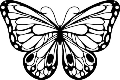 Трафарет на клейкой основе, 11,5 х 20 см, бабочки