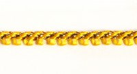 Шнур отделочный, цвет - желтый\ золото, 1 м.     