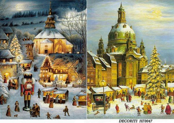 Рисовая бумага Decor,  "Городок Щелкунчика "   
