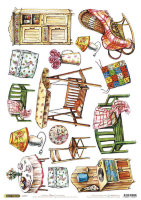 Рисовая бумага CraftPremier. Плотность - 20 гр/кв.м. Размер 28 х 38 см.     1