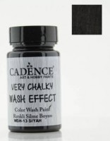 Меловая винтажная краска  Very Chalky Wash Effect, цвет - "Черный", 90 мл.  