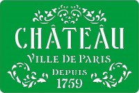 Трафарет на клеевой основе многоразовый "Chateau", 10 х 15 см.