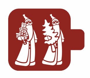 Трафарет - модуль Event Design, серия "Новый год", 9 х 9 см. 