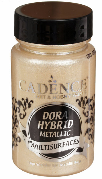 Краска металлик  акриловая многоповерхностная гибридная Dora  Cadence, 90 мл., цвет - шампань   
