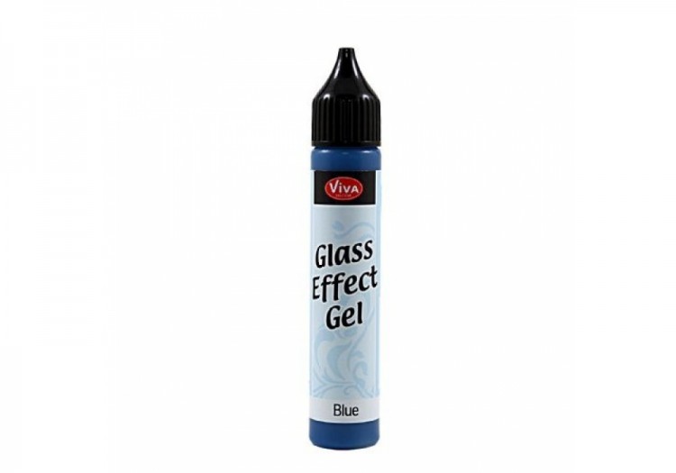 Гель Viva Decor  с эффектом стекла Viva-Glaseffekt-Gel, цвет "Матовый голубой"  