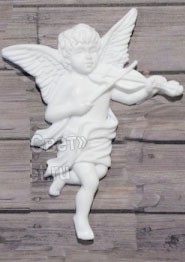 Декоративный пластиковый элемент "Ангел со скрипкой" 