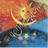 салфетка для декупажа, трехслойная, бумажная, 33х33 см., 1/4 