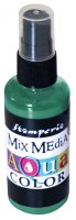 Краска - спрей "Aquacolor Spray "для техники "Mix Media", 60 мл., цвет - темно-зелёный. 