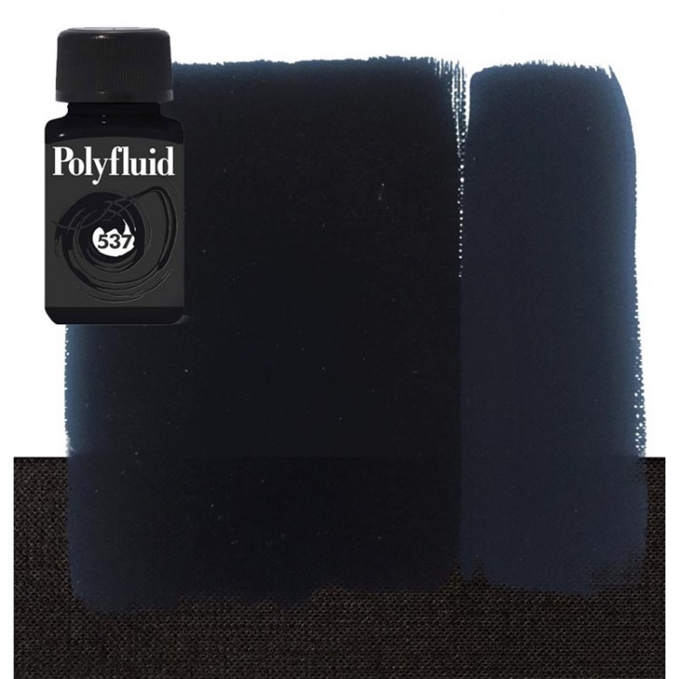 Краска акриловая Maimeri "PolyFluid",  цвет - черный карбон