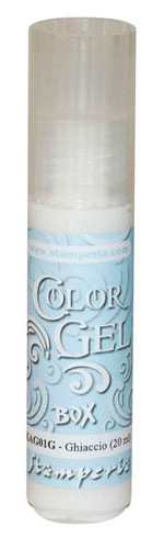 краска-контур Stamperia "Color gel", цвет - лед