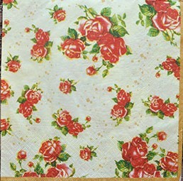 салфетка для декупажа, трехслойная, бумажная, 33х33 см., 1/4