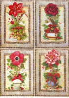 Рисовая бумага Decor,  "Зимние цветы"     