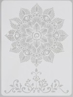 трафарет "Мандала", 21 х 29,7 см.       