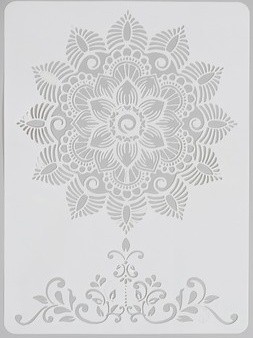 трафарет "Мандала", 21 х 29,7 см.       