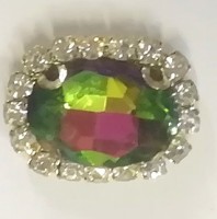 Кабошон  цвет - радужный: фиолетово - зеленый,  20 х 15 мм., форма - овал        