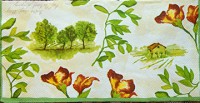 салфетка для декупажа, трехслойная, бумажная, 25х25 см., 1/2