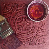 Сияющая патина Fractal Paint "Красный турмалин", 50 мл.  
