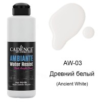 Водостойкая краска Cadence Ambiente Water Resist, цвет  - древний белый, 250мл + катализатор 10гр.   