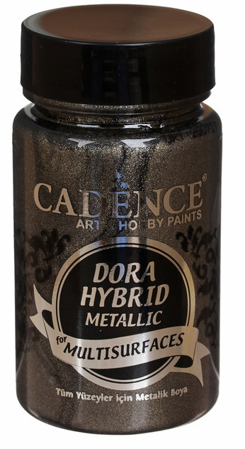 Краска металлик  акриловая многоповерхностная гибридная Dora  Cadence, 90 мл., цвет -  антрацит