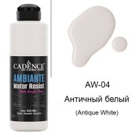 Водостойкая краска Cadence Ambiente Water Resist, цвет  -античный белый, 250мл + катализатор 10гр.    