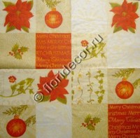 салфетка для декупажа, трехслойная, бумажная, 33х33 см., 1/1