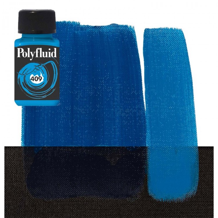 Краска акриловая Maimeri "PolyFluid",  цвет - сине-зеленый