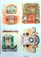 Рисовая бумага Decor,  "Зимний дом"  