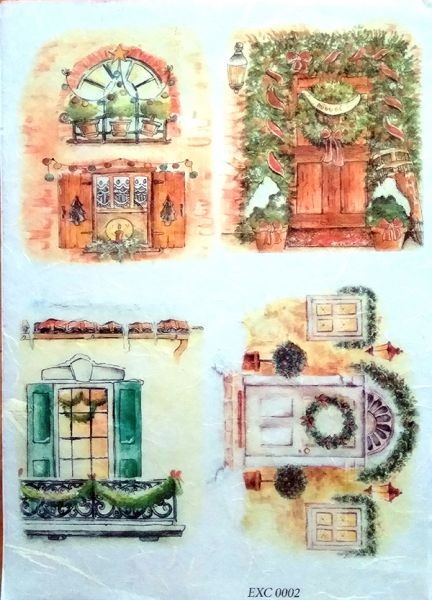 Рисовая бумага Decor,  "Зимний дом"  