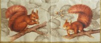 салфетка для декупажа, трехслойная, бумажная, 33х33 см., 1/2