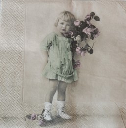 салфетка для декупажа, трехслойная, бумажная, 33х33 см., 1/4