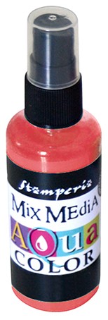 Краска - спрей "Aquacolor Spray "для техники "Mix Media", 60 мл., цвет - красный