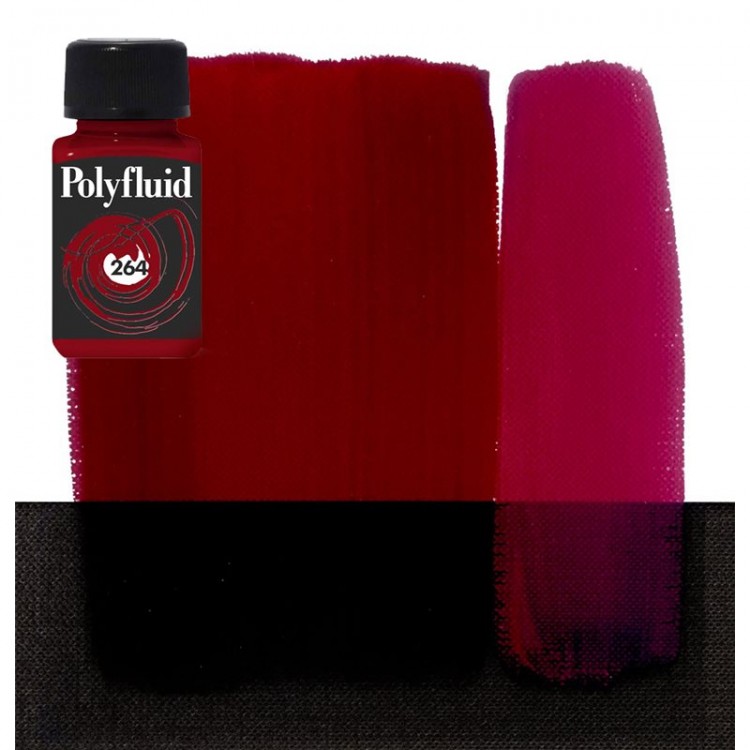 Краска акриловая Maimeri "PolyFluid",  цвет - рубин