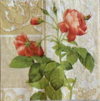 салфетка для декупажа, трехслойная, бумажная, 33 х 33 см., 1/4