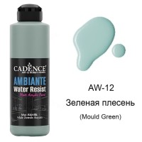 Водостойкая краска Cadence Ambiente Water Resist, цвет  - мшистый зеленый, 250мл + катализатор 10гр.     