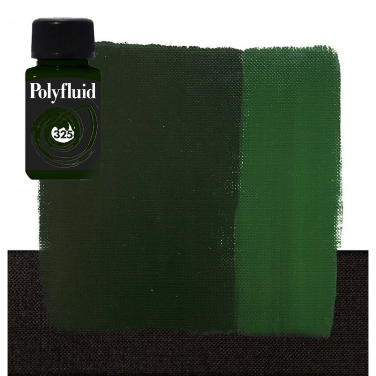 Краска акриловая Maimeri "PolyFluid",  цвет - зеленый хукера